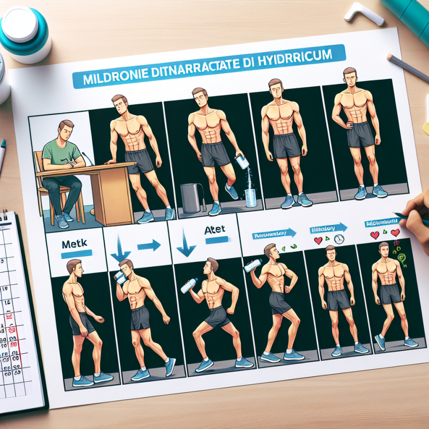 Cómo monitorear el progreso con fotos durante Mildronate Dihydricume