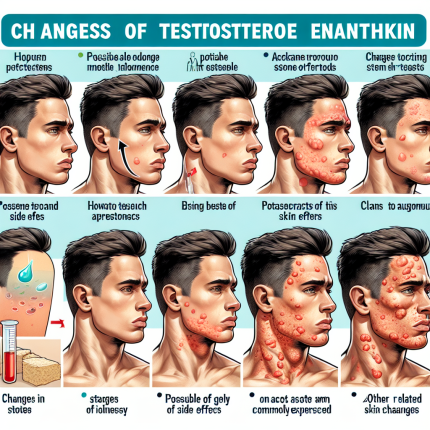 Qué cambios observar en la piel durante el uso de Enantato de testosterona