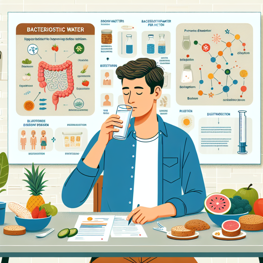 Cómo mejorar tu digestión mientras tomas Agua bacteriostática para inyección