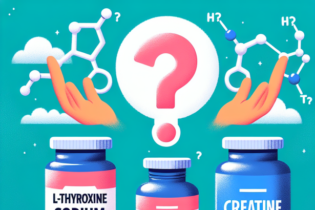 ¿Se puede combinar L-Thyroxine Sodium/Levothyroxine Sodium (LT4 sodium) con creatina?