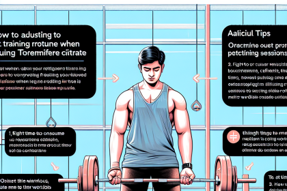 Cómo ajustar el entrenamiento al usar Citrato de toremifeno
