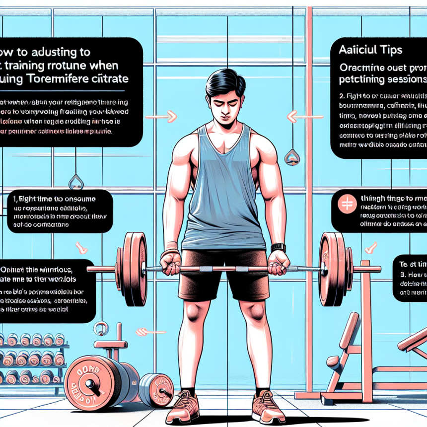 Cómo ajustar el entrenamiento al usar Citrato de toremifeno