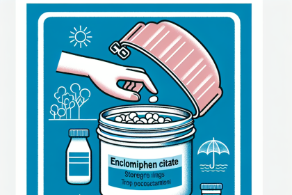 Cómo almacenar correctamente Enclomiphene citrate