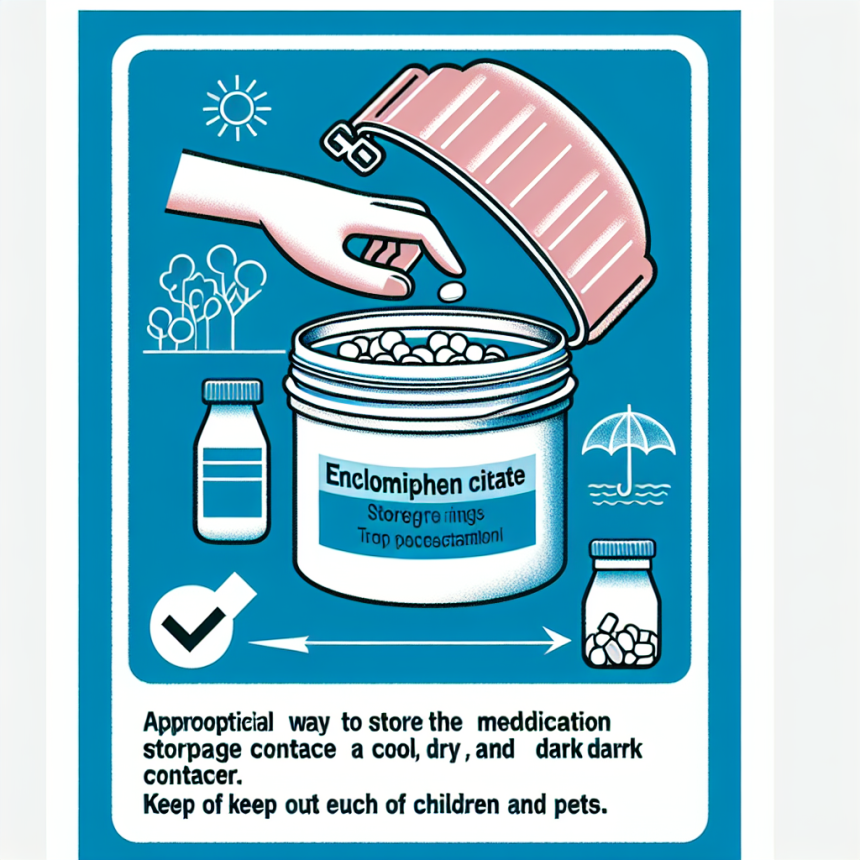 Cómo almacenar correctamente Enclomiphene citrate