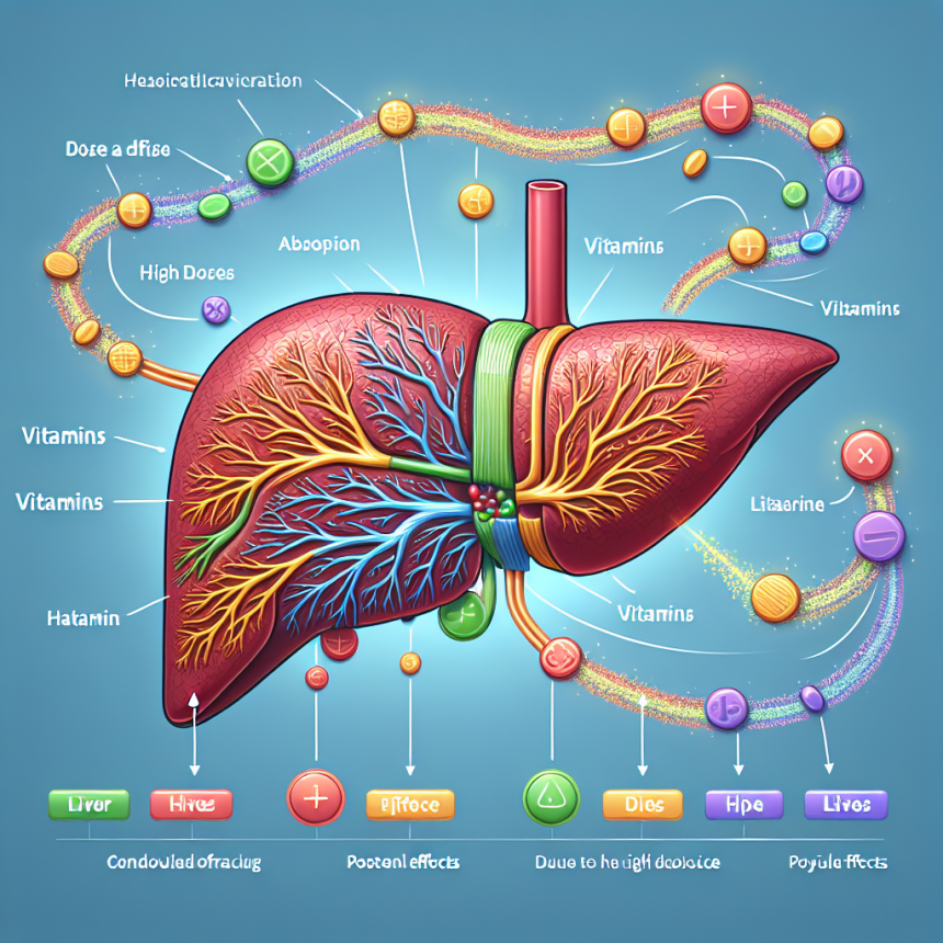 ¿Cómo reacciona el hígado a dosis altas de Vitamines?