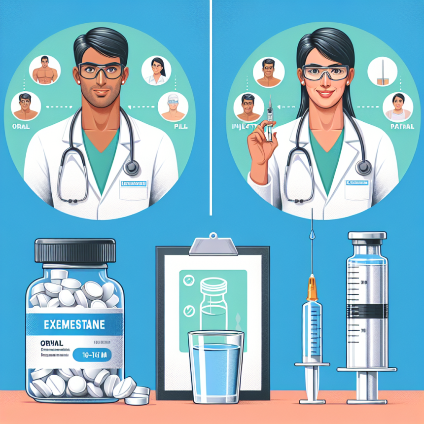 Diferencias entre Exemestane oral e inyectable