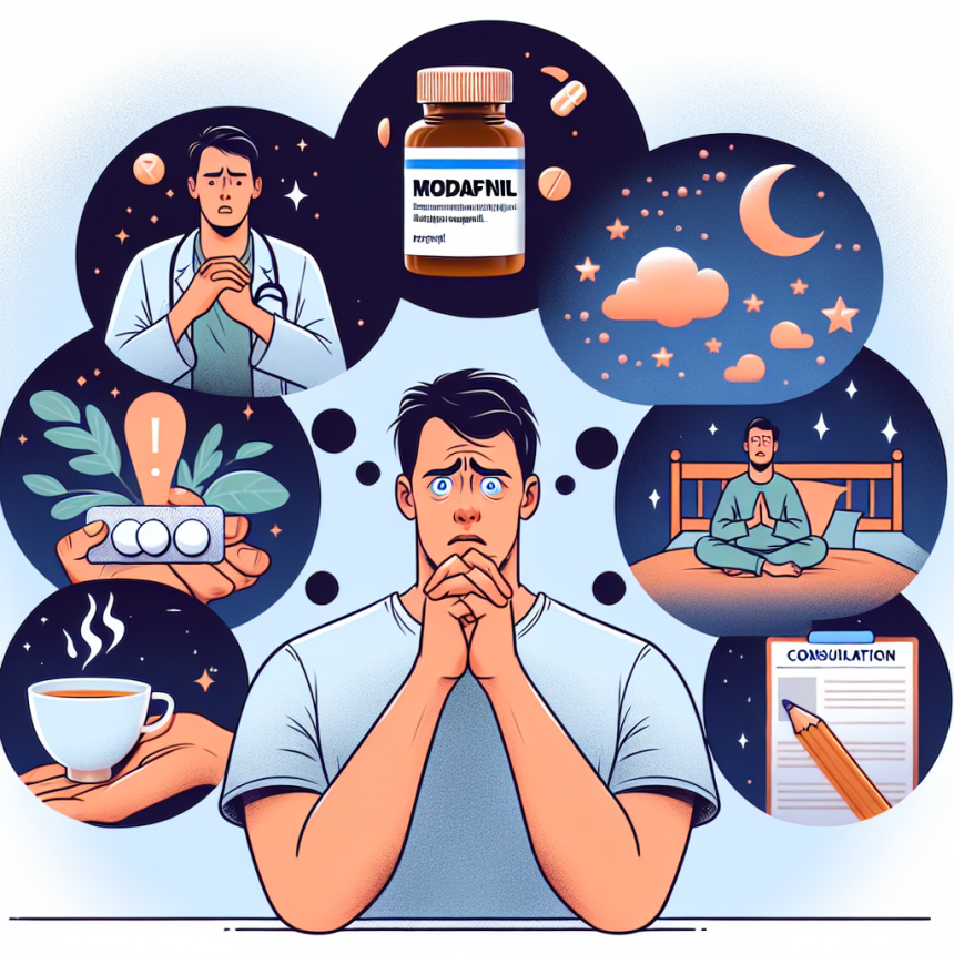 Qué ajustes hacer si Modafinil (Provigil) genera nerviosismo