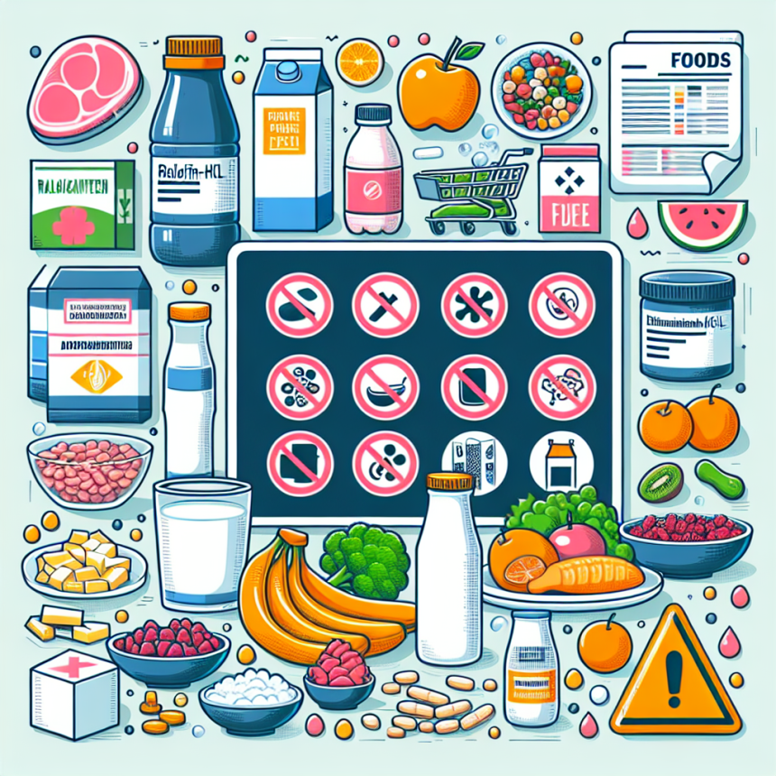 Qué alimentos debes evitar durante el ciclo con Raloxifen-HCl