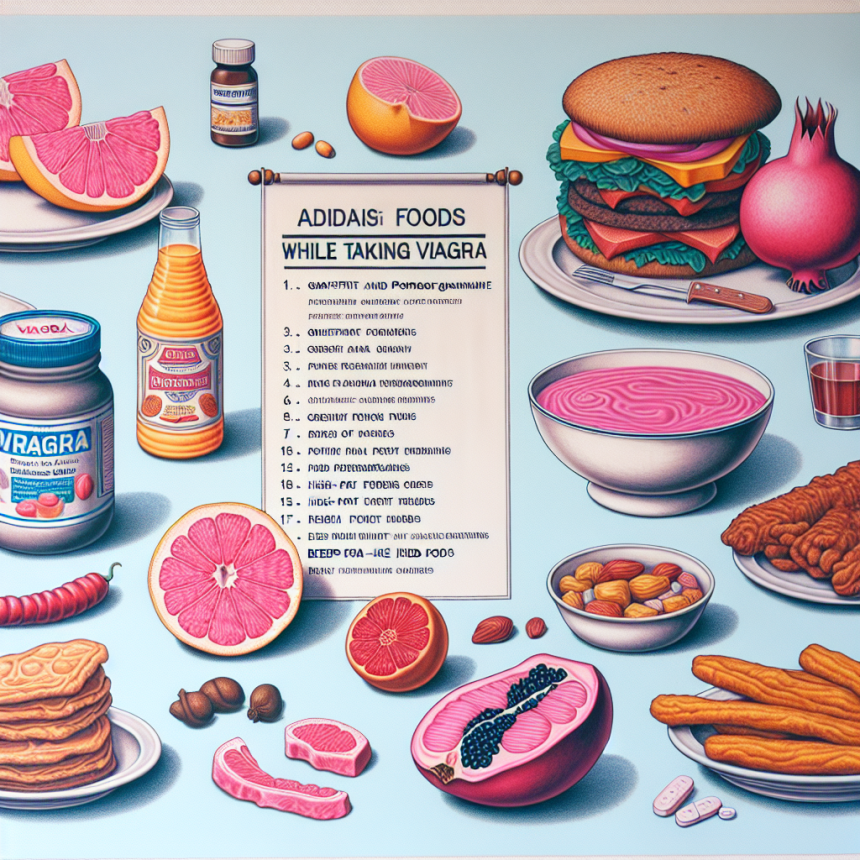 Qué alimentos debes evitar durante el ciclo con Viagra