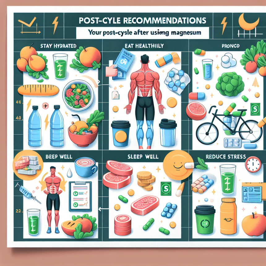 Recomendaciones post-ciclo tras el uso de Magnesium