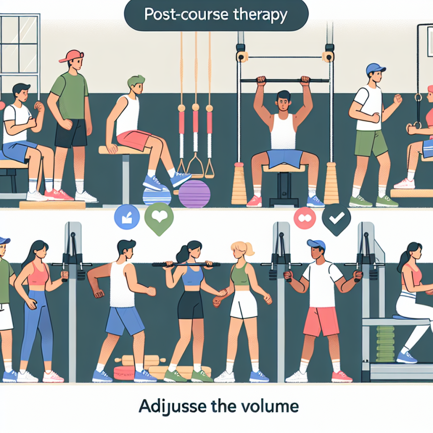 Cómo ajustar el volumen de entrenamiento con Terapia posterior al curso