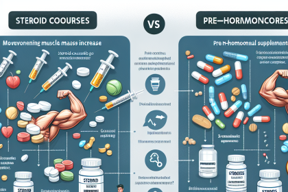 Cursos de esteroides para aumentar la masa muscular y suplementos pre-hormonales: diferencias