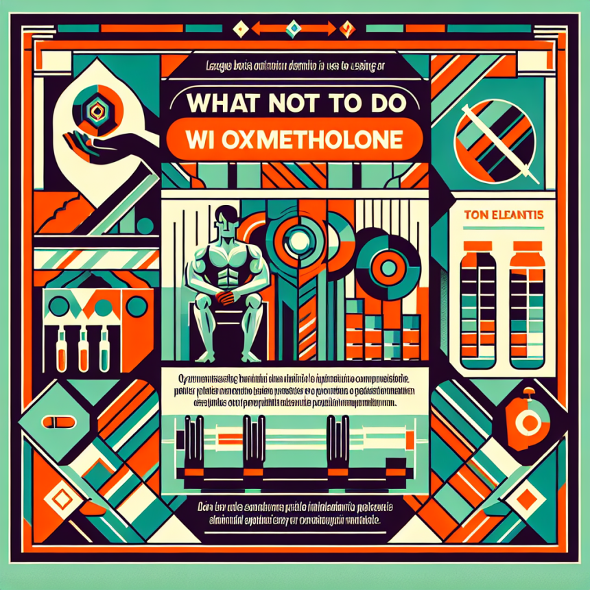 Qué NO hacer durante el uso de Oximetolona